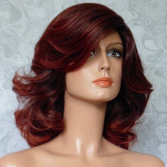 Thick Wavy Brown/Auburn Heat Resistant Wig main image 6
